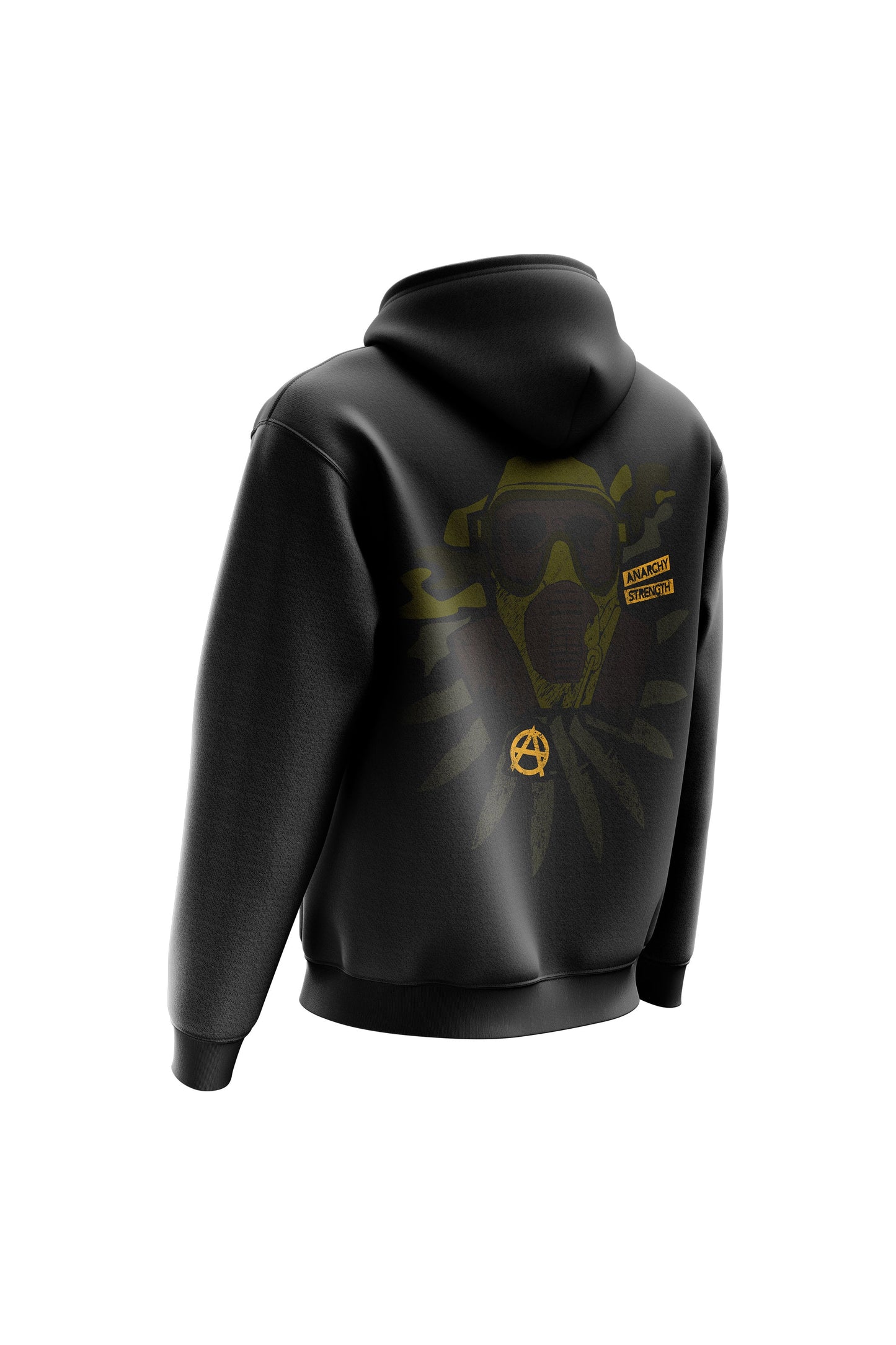 AS 'GAS MASK' HOODIE + TEE COMBO - BLACK