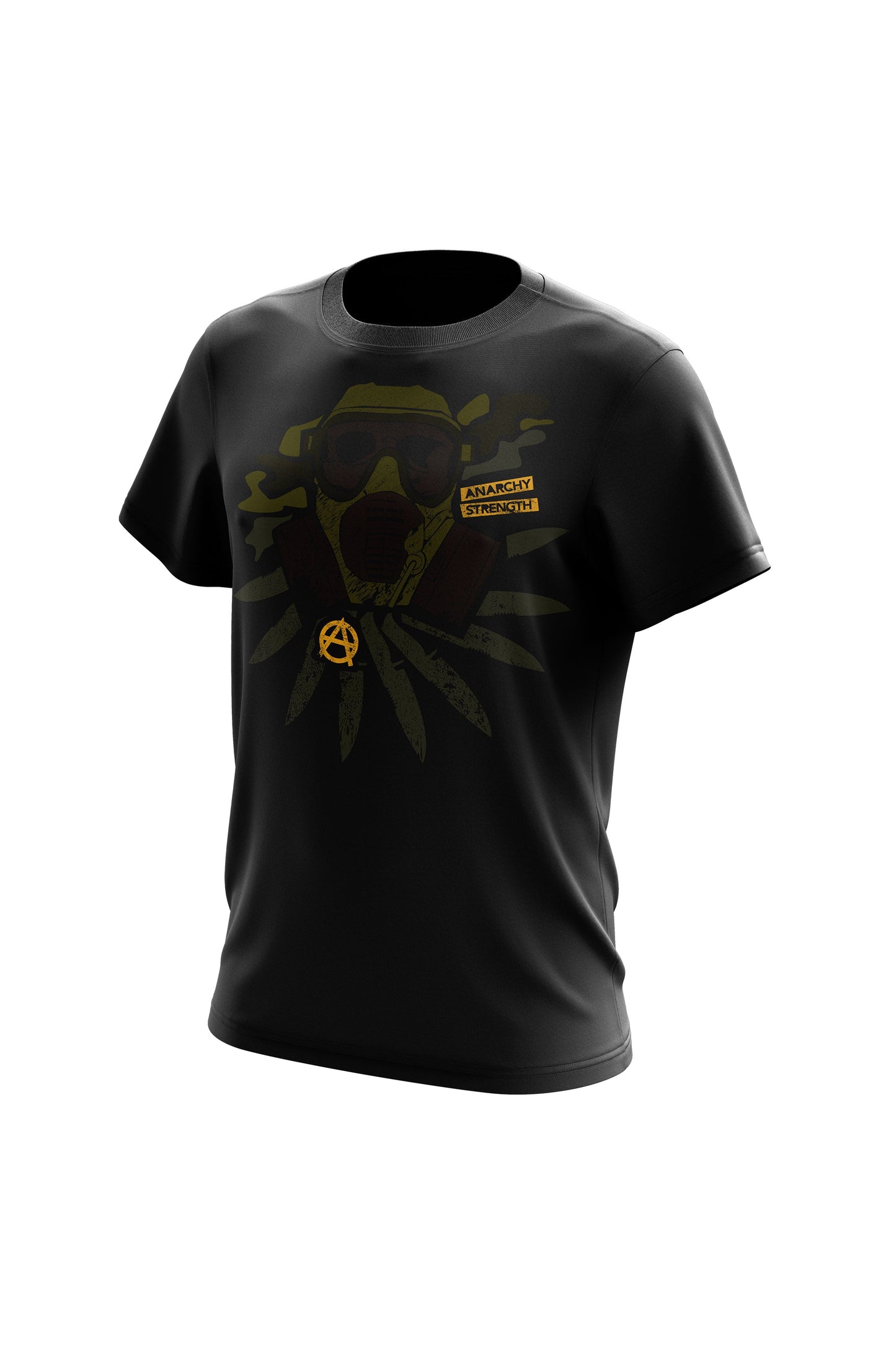 AS 'GAS MASK' HOODIE + TEE COMBO - BLACK