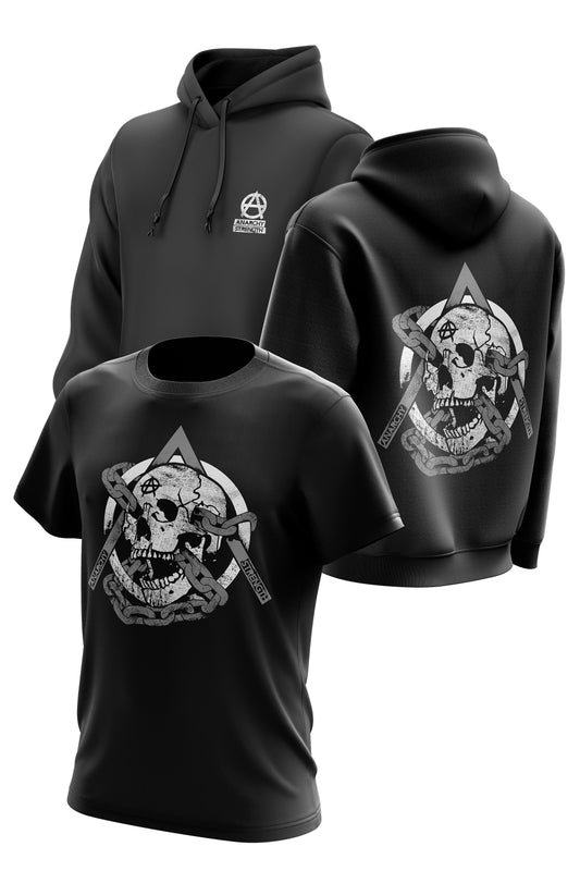 AS 'SKULLCHAIN' HOODIE + TEE COMBO - BLACK