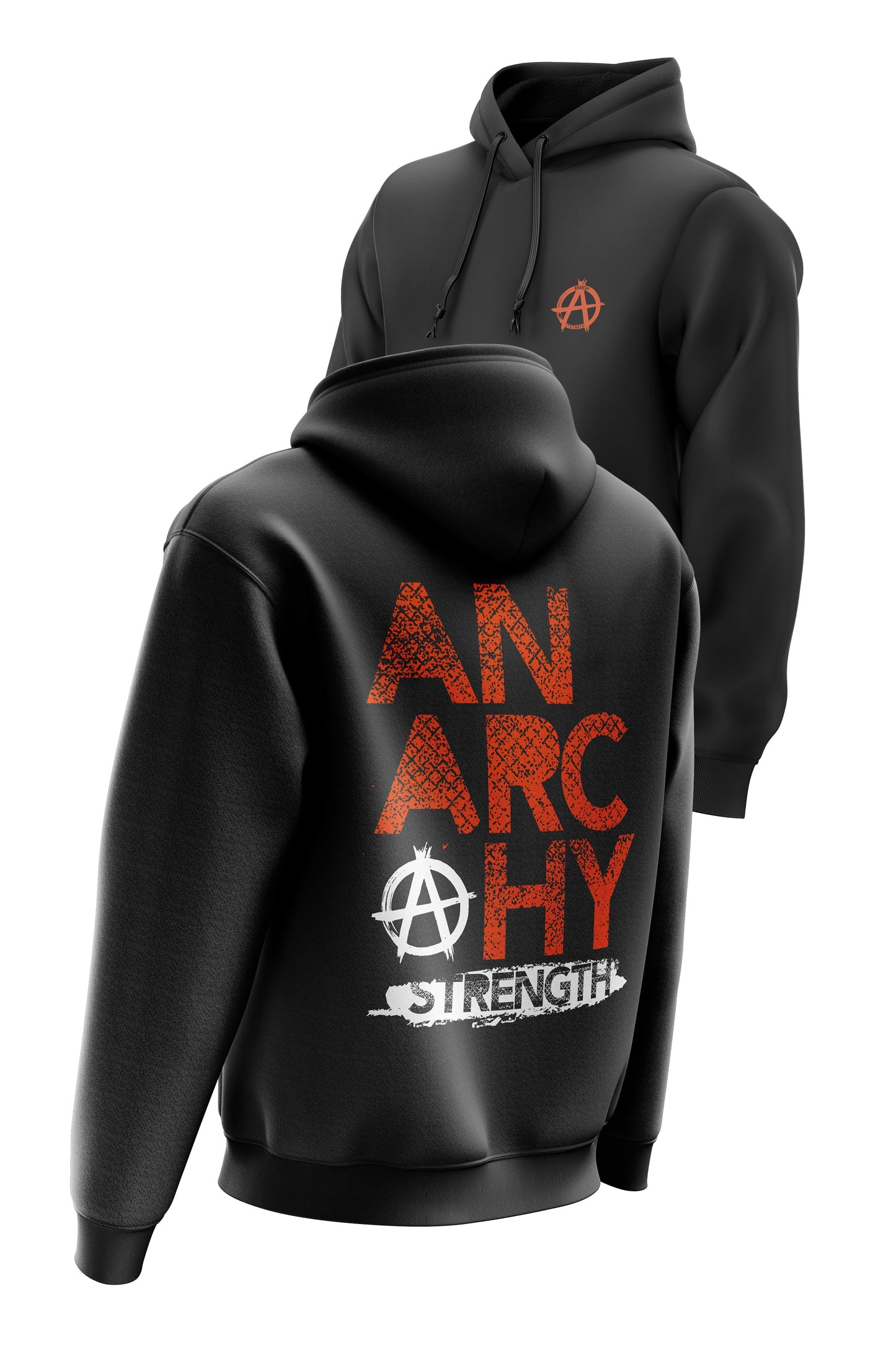 AS 'AGAINST THE FENCE' HOODIE - BLACK