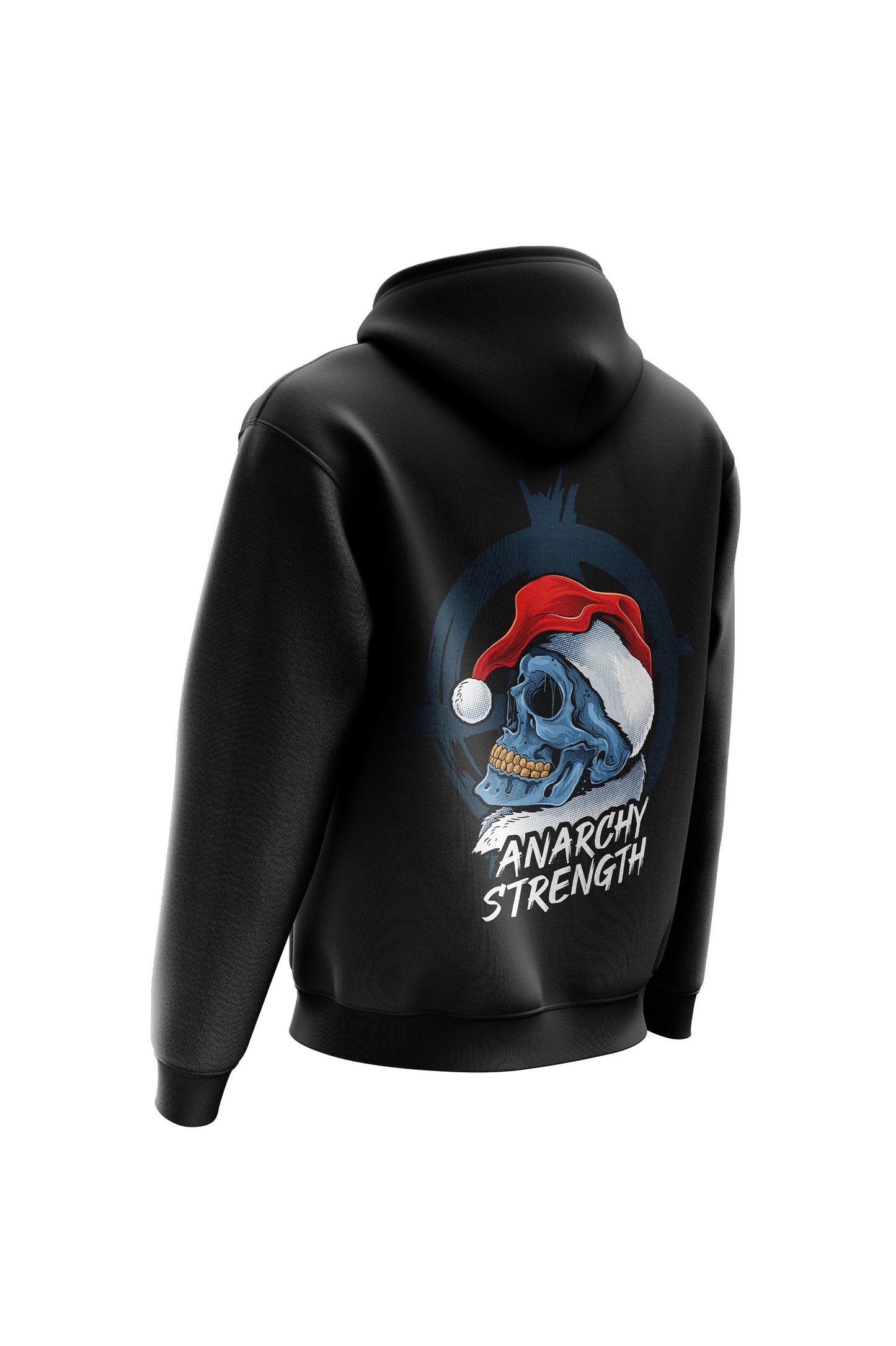 AS 'CHILLED SANTA' HOODIE - BLACK