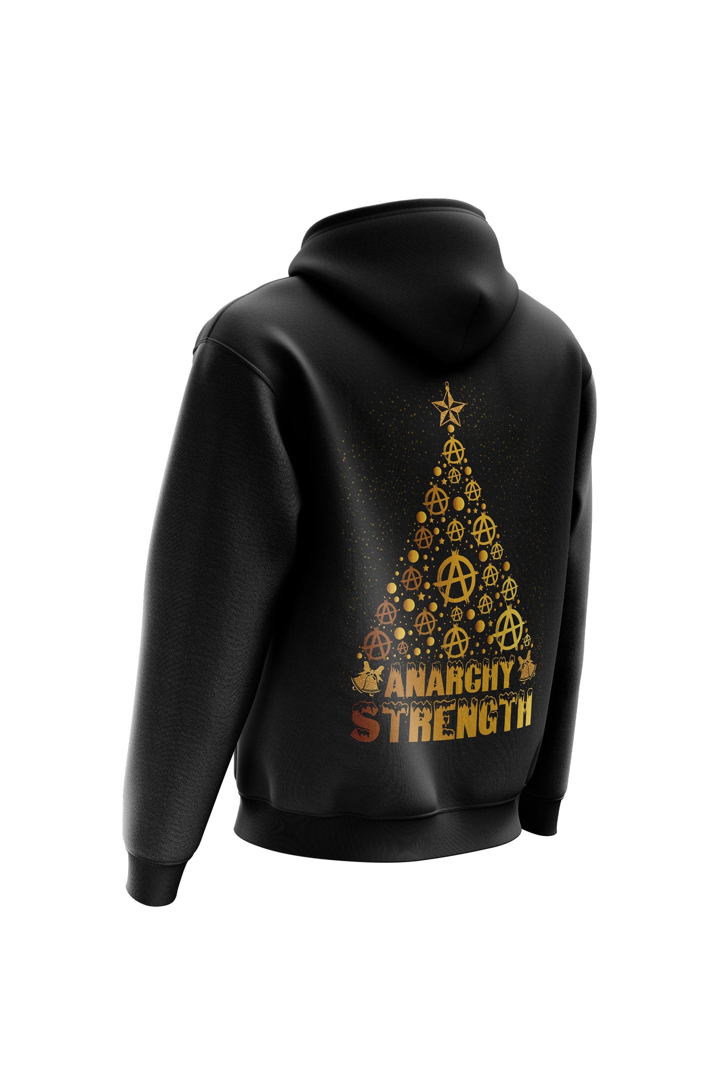 AS 'GOLDEN TREE' HOODIE - BLACK