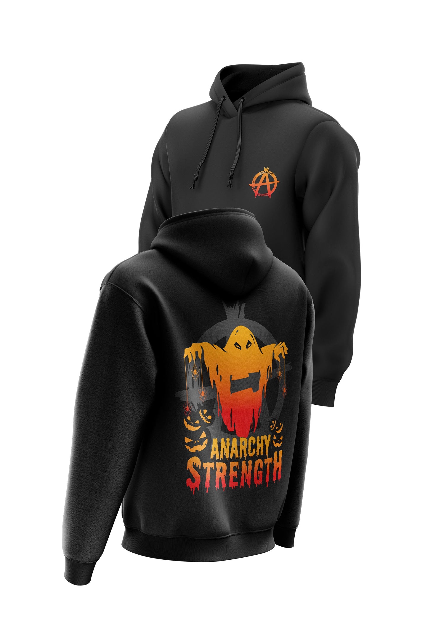 AS 'GHOST' HOODIE + TEE COMBO - BLACK