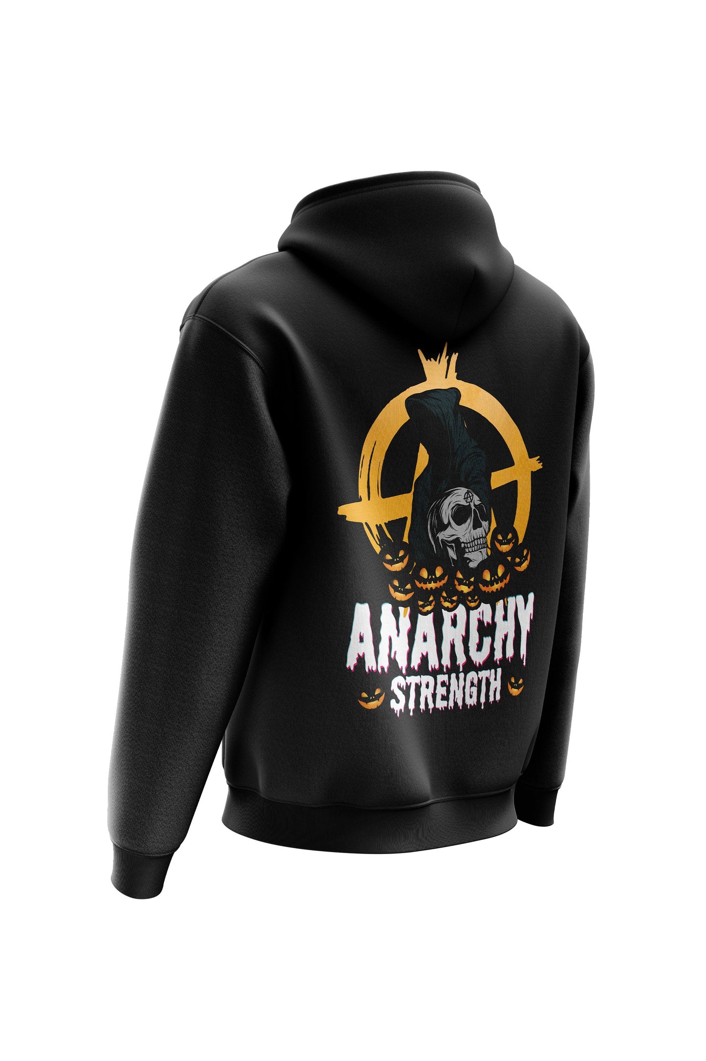 AS 'SPIRIT SKULL' HOODIE - BLACK