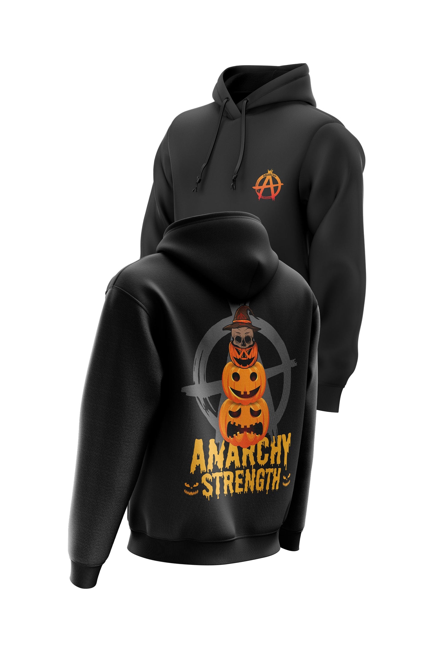 AS 'STACKER' HOODIE + TEE COMBO - BLACK