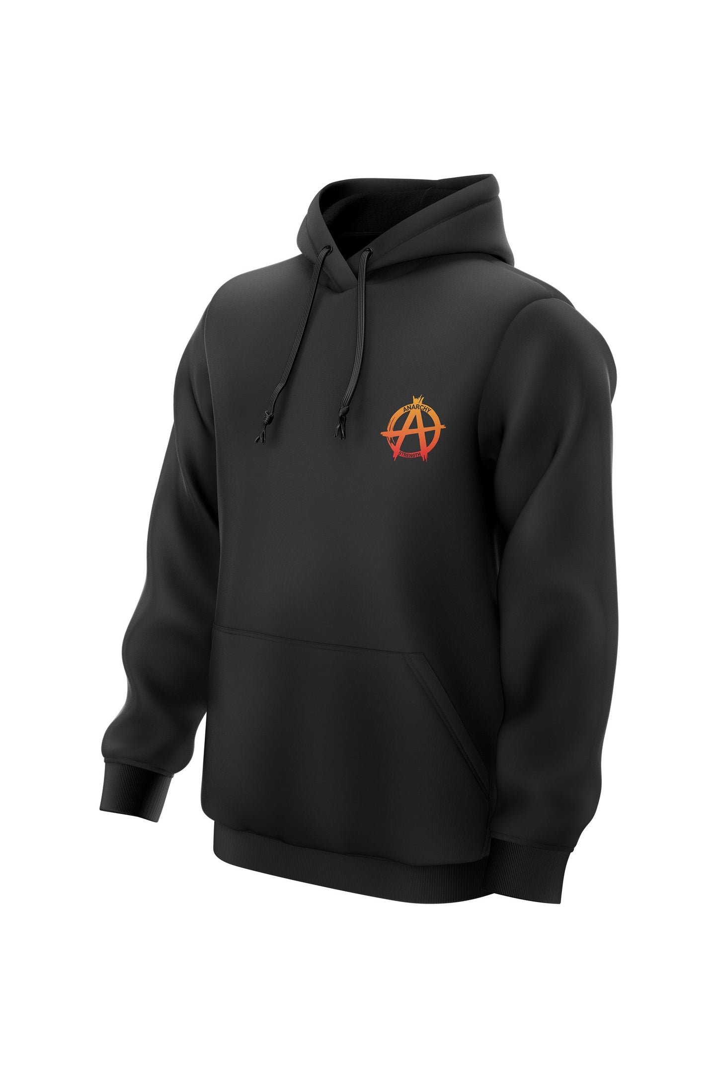AS 'STACKER' HOODIE - BLACK